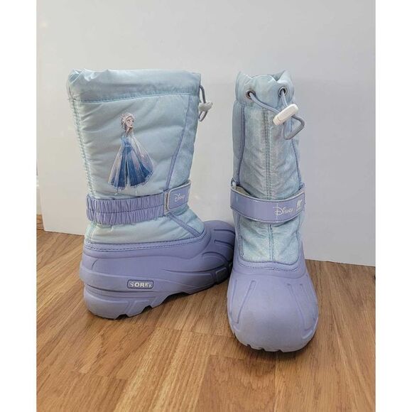 Sorel X Disney Frozen II Snow Boots 3 - Picture 1 of 7